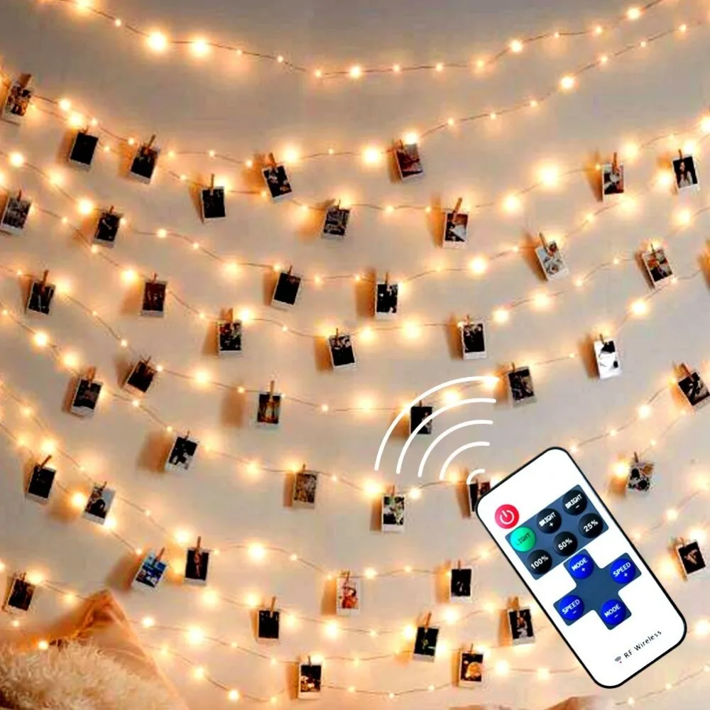 Copper Wire Lights 66 Ft 200LEDs USB Powered 8 Modes Fairy String Lights Dimmable Waterproof Decorative Lights with RF Remote
Copper Wire Lights 66 Ft 200LEDs USB Powered 8 Modes Fairy String Lights Dimmable Waterproof Decorative Lights with RF Remote