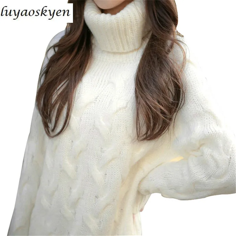Spring Autumn Women Chunky Knitted Sweater Turtleneck High Neck Sweater Long Sleeve Winter Warm Pullovers Long Loose Baggy Dress
Spring Autumn Women Chunky Knitted Sweater Turtleneck High Neck Sweater Long Sleeve Winter Warm Pullovers Long Loose Baggy Dress