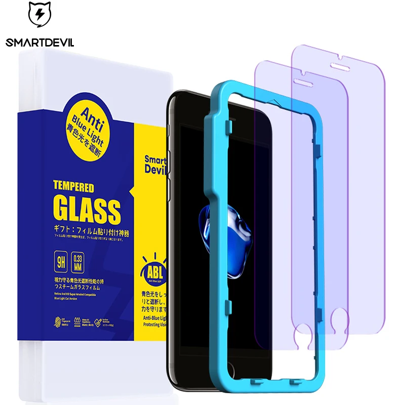 SmartDevil Новое закаленное стекло для apple iphone 8 plus смартфон анти синий свет защитная