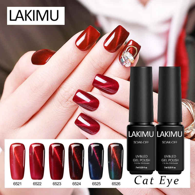 Lakimu Nail Polish 7ml Gel Varnish Magnetic 3D Cat Eyes Gel Cheap Lacquer Dark Red Color UV Soak Off Led Long Lasting Gel
Lakimu Nail Polish 7ml Gel Varnish Magnetic 3D Cat Eyes Gel Cheap Lacquer Dark Red Color UV Soak Off Led Long Lasting Gel