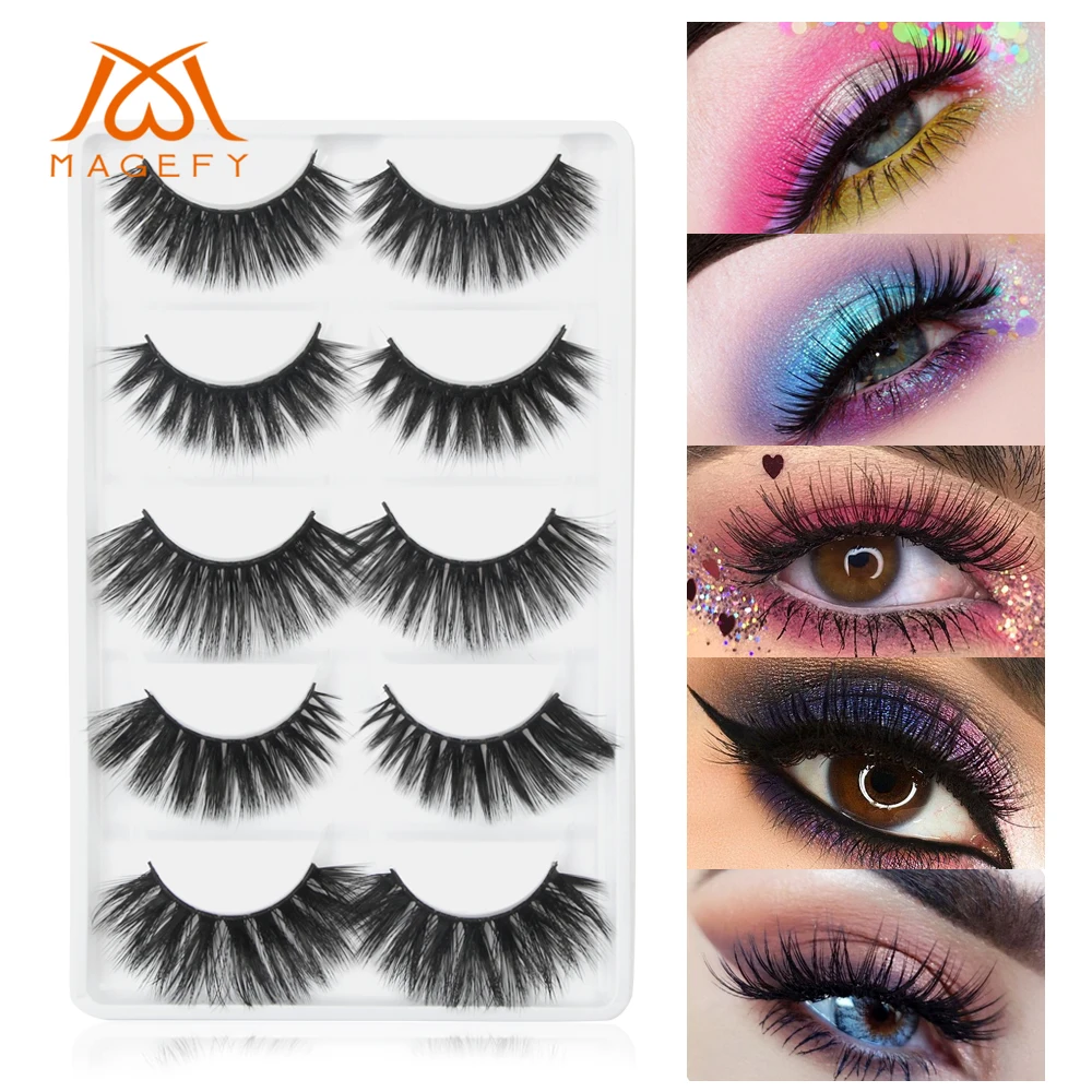 5 Pairs Multipack 3D Mink Hair Natural Cross False Eyelashes Long Messy Makeup Thick Fake Eye Lashes Extension Make Up maquiagem
5 Pairs Multipack 3D Mink Hair Natural Cross False Eyelashes Long Messy Makeup Thick Fake Eye Lashes Extension Make Up maquiagem