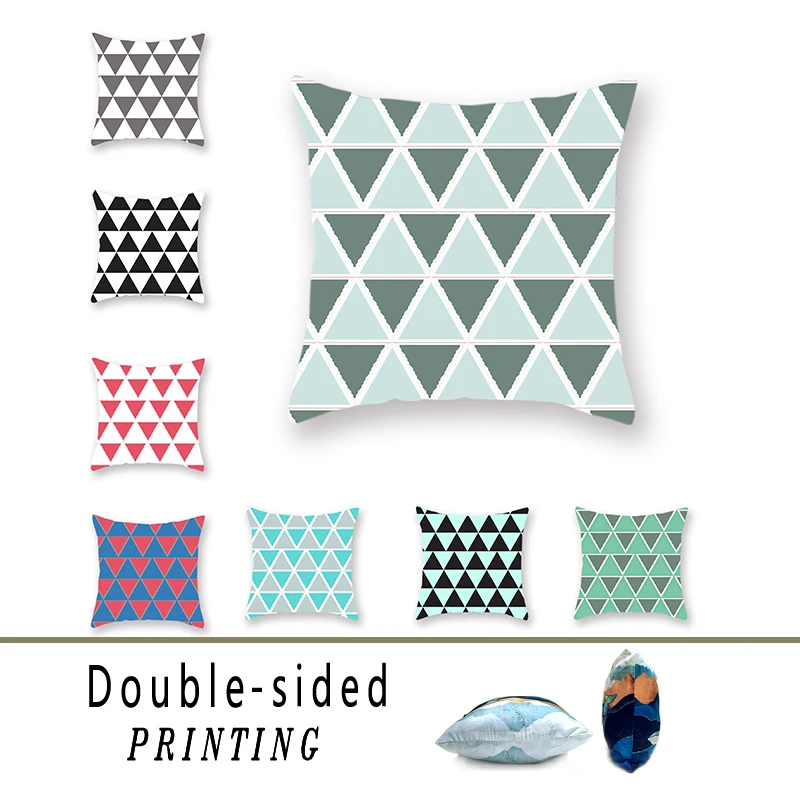 Triangular Double-sided Polyester Pattern Cushion Cover Simple Pink Green Gray Blue Fluffy Sofa Bench Pillowcase Accessories
Triangular Double-sided Polyester Pattern Cushion Cover Simple Pink Green Gray Blue Fluffy Sofa Bench Pillowcase Accessories