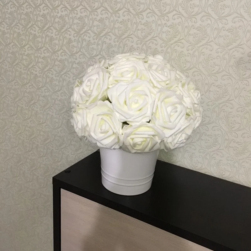 10pcs 8cm White Big Rose Artificial PE Foam Flower Bouquet Wedding Bridal Flowers Scrapbooking DIY Handmade Craft Supplies
10pcs 8cm White Big Rose Artificial PE Foam Flower Bouquet Wedding Bridal Flowers Scrapbooking DIY Handmade Craft Supplies