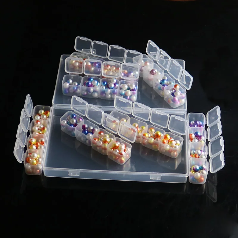 28 Slots Adjustable Plastic Storage Box Diamond painting Box For Jewelry Diamond Embroidery Craft Bead Pill Storage Tool Case
28 Slots Adjustable Plastic Storage Box Diamond painting Box For Jewelry Diamond Embroidery Craft Bead Pill Storage Tool Case