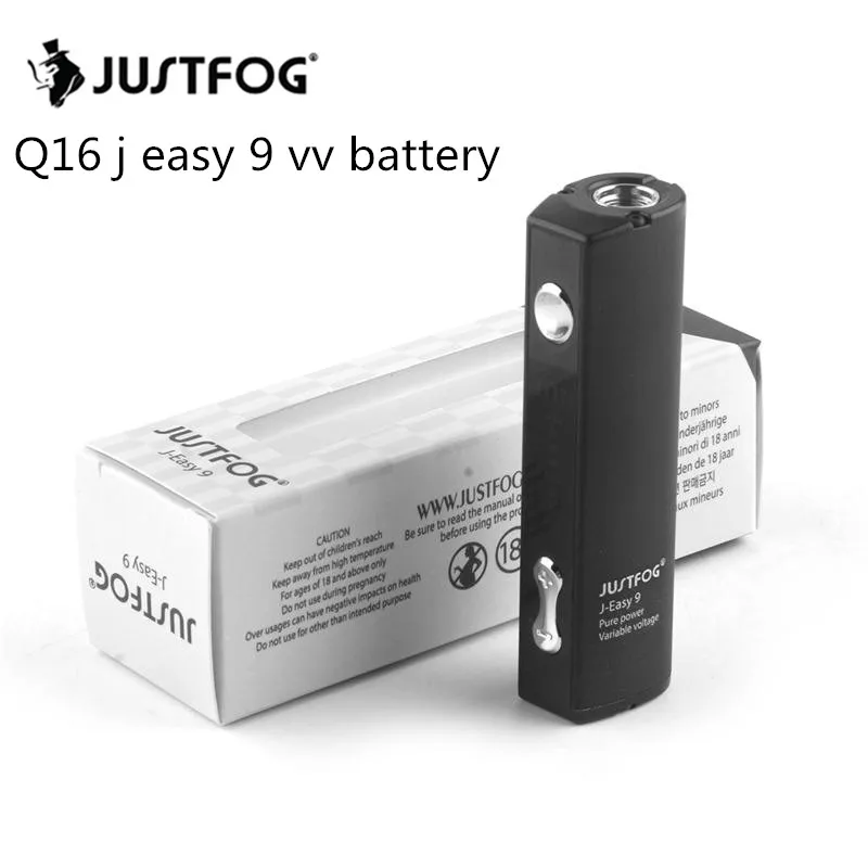 Vape мод JUSTFOG Q16 батарея 900 мАч коробка переменное напряжение j легко 9 vv электронная