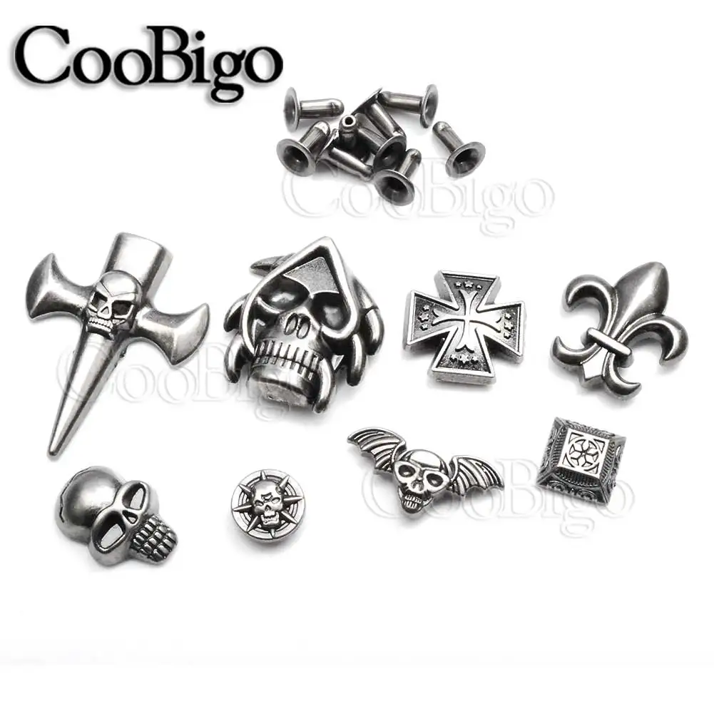 5set Pewter Skull Rivet Studs Spikes Punk Rock DIY Leather Craft Bracelet Apparel Cloth Shoe Bag Pets Collar Parts Accessories
5set Pewter Skull Rivet Studs Spikes Punk Rock DIY Leather Craft Bracelet Apparel Cloth Shoe Bag Pets Collar Parts Accessories