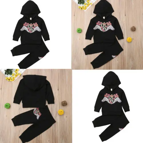New Autumn Toddler 2Pcs Clothes Set Infant Baby Boy Girl Hooded Black Sweatershirt Top+Legging Pant Children Casual Outfit
New Autumn Toddler 2Pcs Clothes Set Infant Baby Boy Girl Hooded Black Sweatershirt Top+Legging Pant Children Casual Outfit