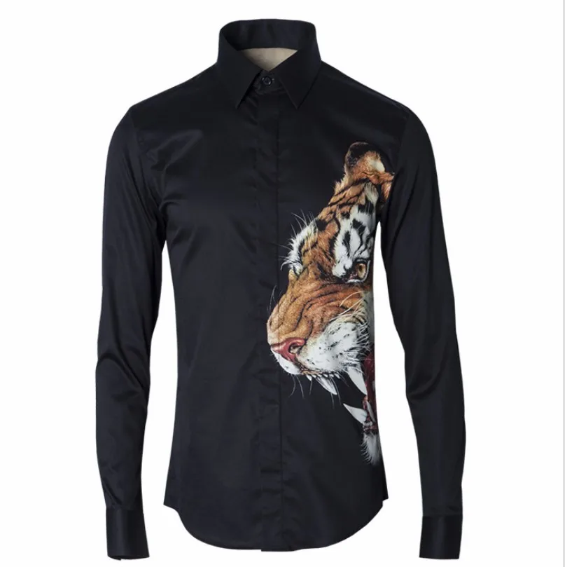 new arrival Tiger head print casual men's fashion long-sleeve shirt male slim high qulaity autumn plus size MLXL2XL3XL4XL
new arrival Tiger head print casual men's fashion long-sleeve shirt male slim high qulaity autumn plus size MLXL2XL3XL4XL