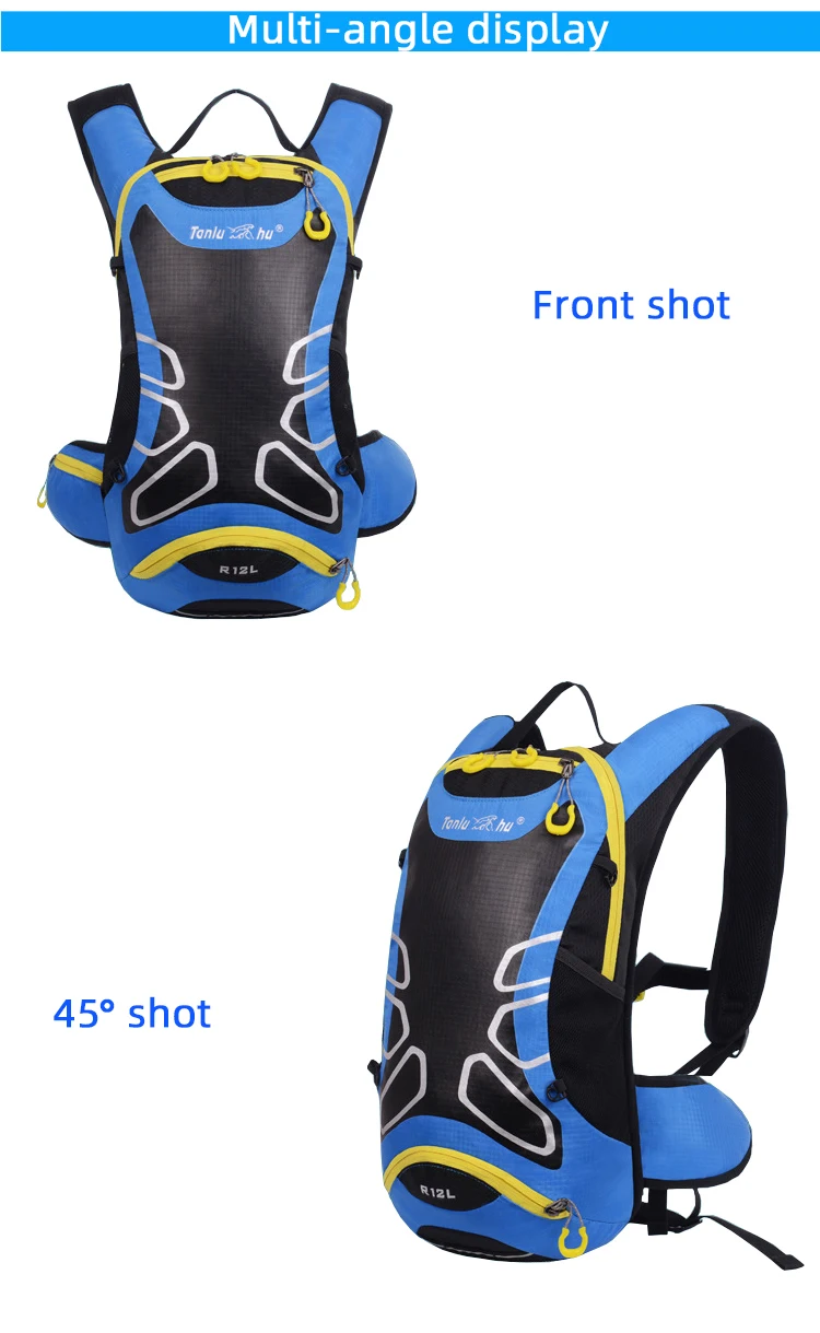 Flash Deal TANLUHU Waterproof Bicycle Bags Cycling Backpack Breathable 12L Ultralight Bike Water Bag outdoor sport Climbing Hydration pack 1