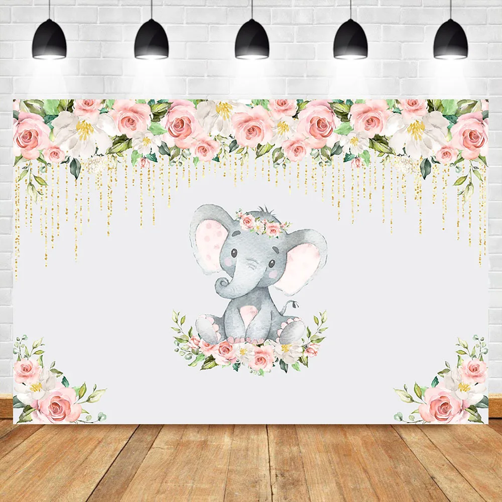 Cute Elephant Baby Shower Backdrop Little Elephant Birthday Girl Photo Booth Backdrops Elephant Floral Photography Background
Cute Elephant Baby Shower Backdrop Little Elephant Birthday Girl Photo Booth Backdrops Elephant Floral Photography Background