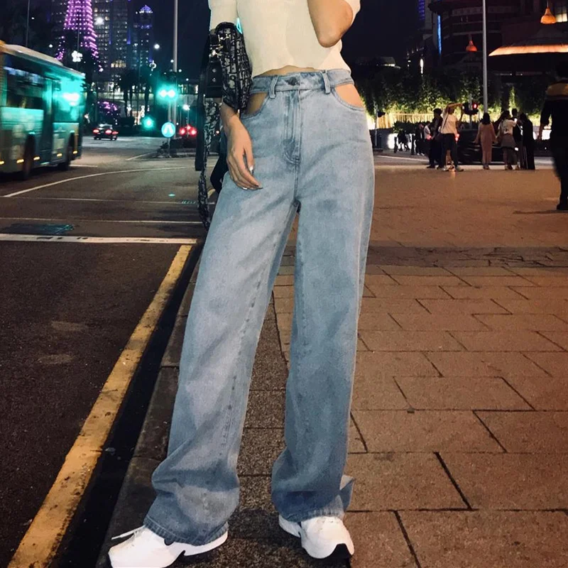 Qiukichonson Sexy Hollow Out Women High Waist Jeans 2019 England Style Ladies All-match Loose Jeans Trousers
Qiukichonson Sexy Hollow Out Women High Waist Jeans 2019 England Style Ladies All-match Loose Jeans Trousers