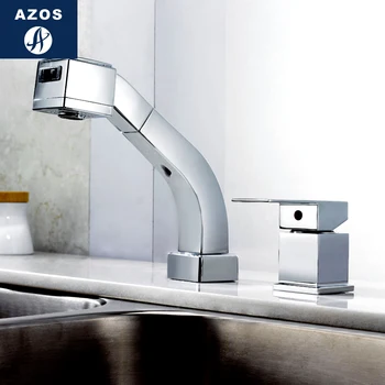 Azos Pull-out Faucet Rotatable Mixing Valve Brass Chrome Cold and Hot Switch Two Function Continental Basin Shower Room Single H
Azos Pull-out Faucet Rotatable Mixing Valve Brass Chrome Cold and Hot Switch Two Function Continental Basin Shower Room Single H