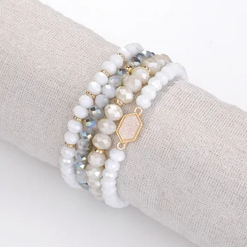 8mm Faceted Semi-precious Stones Beads Stacked Beads ELASTIC THREAD Adjustable Bracelets for Women
8mm Faceted Semi-precious Stones Beads Stacked Beads ELASTIC THREAD Adjustable Bracelets for Women