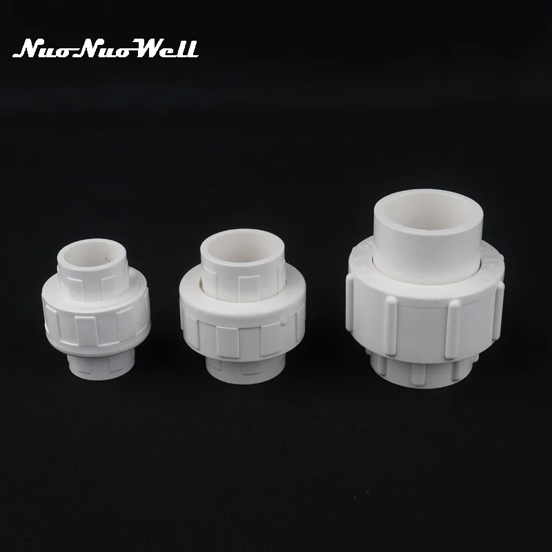 1pc PVC 20mm 25mm 32mm 40mm Pipe Union Connector for Garden Irrigation Water Tank Joint Water Pipe Straight Connector
1pc PVC 20mm 25mm 32mm 40mm Pipe Union Connector for Garden Irrigation Water Tank Joint Water Pipe Straight Connector