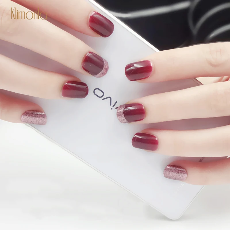 24pcs Fashion False Nails With French Designs Red Glitter Nail Art Tips Short Square Press On Fingernails Acrylic Fake Nails
24pcs Fashion False Nails With French Designs Red Glitter Nail Art Tips Short Square Press On Fingernails Acrylic Fake Nails