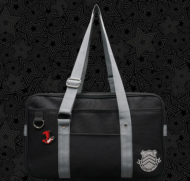 IGamer 40cm Persona 5 Canvas School Bag Persona5 Messenger Bag Joker