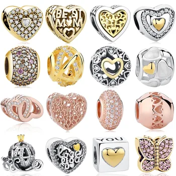 Fashion 925 Sterling Silver Bead Crystal Butterfly Mother Heart Charm Fit Original Pandora Bracelet DIY Rose Gold Jewelry Making
Fashion 925 Sterling Silver Bead Crystal Butterfly Mother Heart Charm Fit Original Pandora Bracelet DIY Rose Gold Jewelry Making