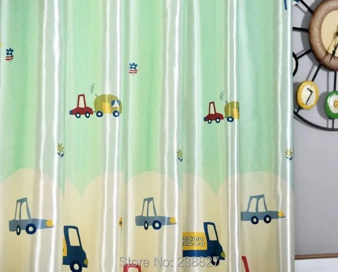 XinHuaEase Short Curtains for Kitchen on the Window Thick Blackout Curtain for the Living Room Children Bedroom Green Pink Door (4)