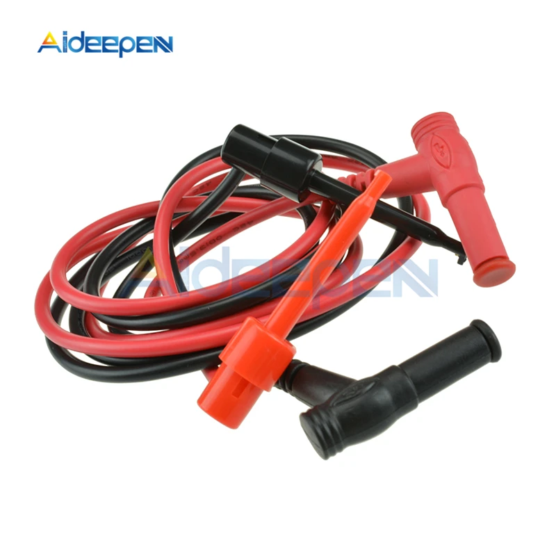 1Pcs Banana Plug To Test Hook Clip Probe Cable For Multimeter Test Equipment Black Red Silicone Material
1Pcs Banana Plug To Test Hook Clip Probe Cable For Multimeter Test Equipment Black Red Silicone Material