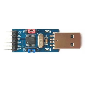 CH341T module / USB to I2C / USART USB to TTL STM32 / STC microcontroller downloader
CH341T module / USB to I2C / USART USB to TTL STM32 / STC microcontroller downloader