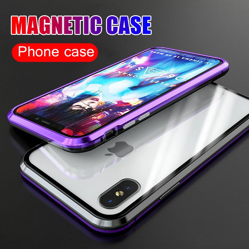 Luxury 360 Protector Magnet Case On The For IPhone XR XS Max X Shockproof Case For IPhone XS Max XR X Full Phone Case Cover
Luxury 360 Protector Magnet Case On The For IPhone XR XS Max X Shockproof Case For IPhone XS Max XR X Full Phone Case Cover