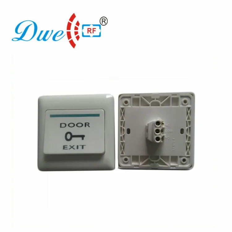 

DWE CC RF Access Control Accessories Fireproof Exit Button NO/NC/COM Door Push Button Door Switch Release DW-B01