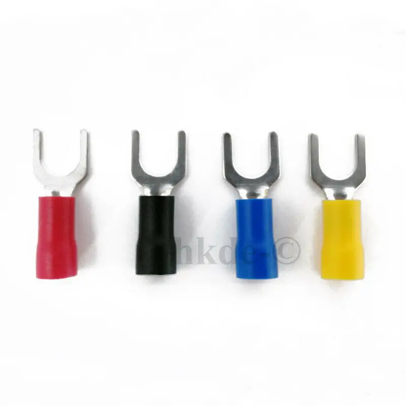 20/50PCS Fork Lug Crimp Connector Cable/Wire Terminals Insulated Spade Terminal Block Connector Yellow Color 1.5~6mm²
20/50PCS Fork Lug Crimp Connector Cable/Wire Terminals Insulated Spade Terminal Block Connector Yellow Color 1.5~6mm²