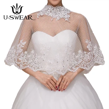 U-SWEAR 2018 New In Lace Flora Embroidery Grid Bolero Women Jacket Mesh Sheer Soft Sexy Wedding Accessories Bridal Wraps Shawls
U-SWEAR 2018 New In Lace Flora Embroidery Grid Bolero Women Jacket Mesh Sheer Soft Sexy Wedding Accessories Bridal Wraps Shawls