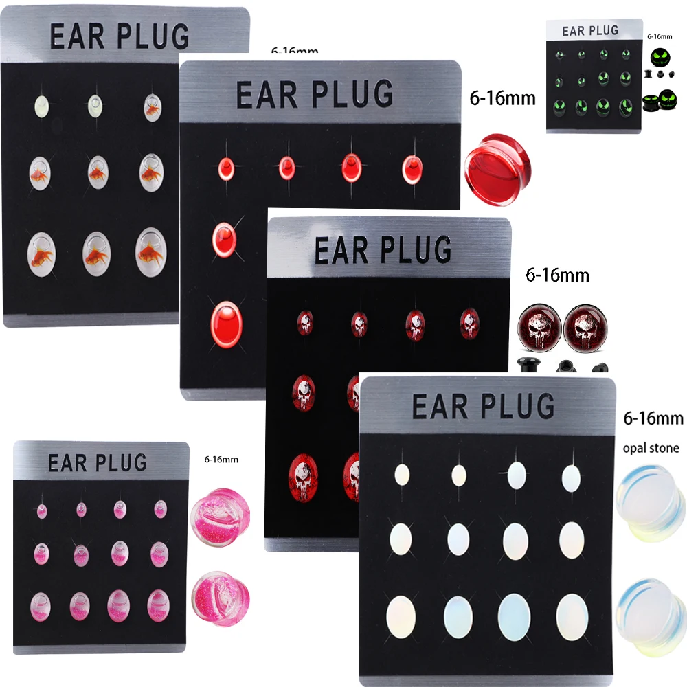 JUNLOWPY Logo Ear Gauge Plugs And Tunnels Acrylic UV Stretching Kit 6mm-16mm Screw Fit Expander Set Body Jewelry Piercing 12pcs
JUNLOWPY Logo Ear Gauge Plugs And Tunnels Acrylic UV Stretching Kit 6mm-16mm Screw Fit Expander Set Body Jewelry Piercing 12pcs