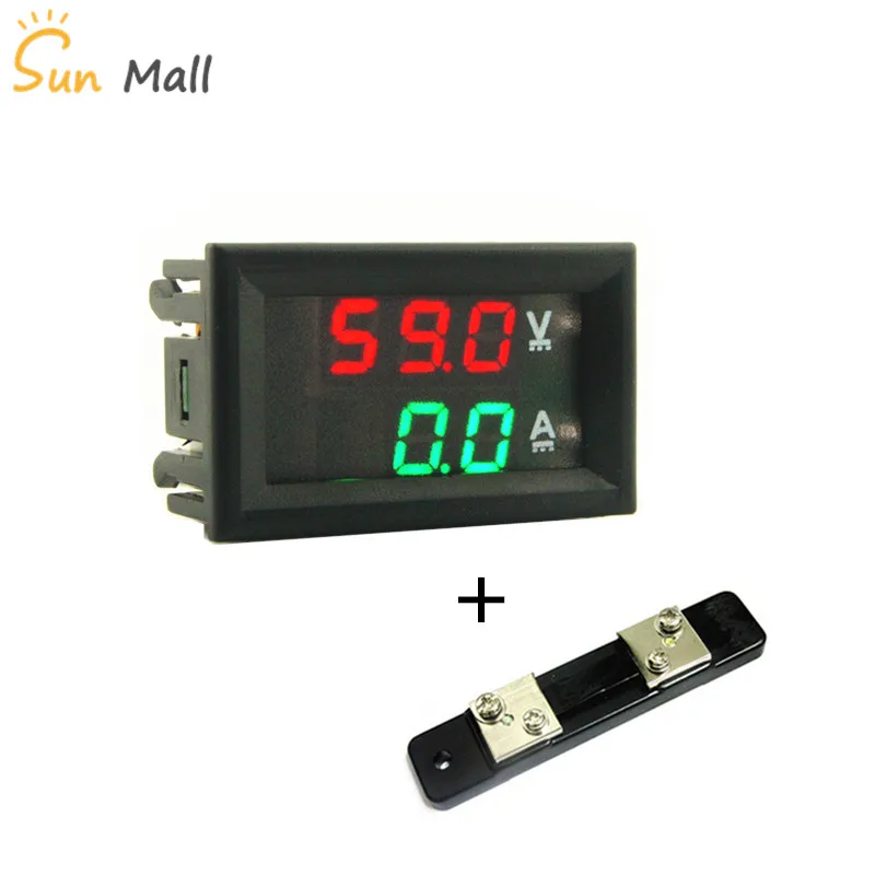 DC 100V 50A Red-Green Mini 0.28inch LED Digital Voltmeter Ammeter Volt Ampere Meter Amperemeter Voltage Indicator Tester
DC 100V 50A Red-Green Mini 0.28inch LED Digital Voltmeter Ammeter Volt Ampere Meter Amperemeter Voltage Indicator Tester