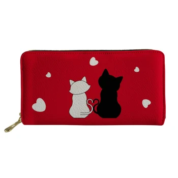 ThiKin Red Women Couple Cat Print Wallets Long PU Leather Wallet Female Girls Zipper Clutch Coin Purse Ladies Wristlet
ThiKin Red Women Couple Cat Print Wallets Long PU Leather Wallet Female Girls Zipper Clutch Coin Purse Ladies Wristlet