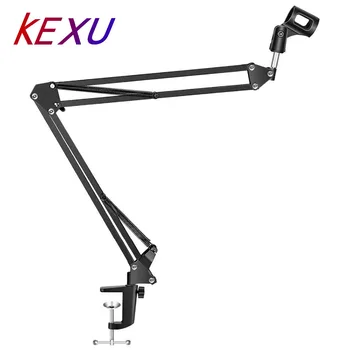 KEXU Adjustable Studio Microphone Stand Suspension Boom Table Bracket Arm Holder Microphone Shock Mount Holder Clip Table
KEXU Adjustable Studio Microphone Stand Suspension Boom Table Bracket Arm Holder Microphone Shock Mount Holder Clip Table