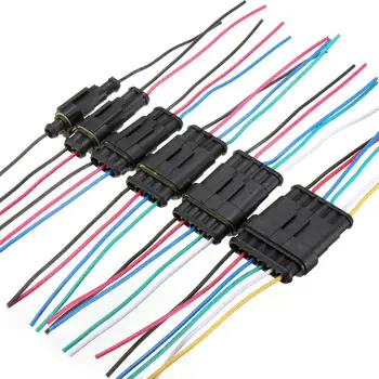 1 Set 1/2/3/4/5/6 Pin Car Motorcycles Waterproof Electrical Connector Plug w/10cm Wire Auto Connector Male & Female 
1 Set 1/2/3/4/5/6 Pin Car Motorcycles Waterproof Electrical Connector Plug w/10cm Wire Auto Connector Male & Female