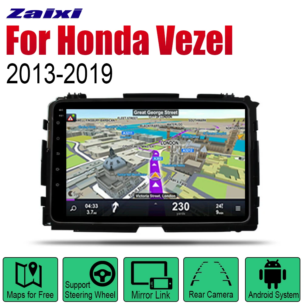Android Car GPS Navi for Honda Vezel / HR-V 2013~2019 player Navigation WiFi Bluetooth Mulitmedia system audio stereo EQ
Android Car GPS Navi for Honda Vezel / HR-V 2013~2019 player Navigation WiFi Bluetooth Mulitmedia system audio stereo EQ