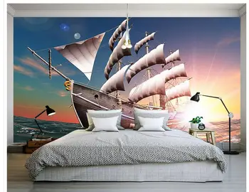 3d customized wallpaper Home Decoration maritime Wooden sailboat Landscape Background Wall 3d room wallpaper
3d customized wallpaper Home Decoration maritime Wooden sailboat Landscape Background Wall 3d room wallpaper