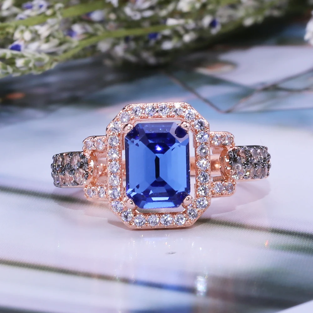 Waliicorners Blue Stone Cocktail Party Ring Band Romantic Rose Gold Color Vintage Engagement 11 HTB17YiXX.T1gK0jSZFhq6yAtVXa0