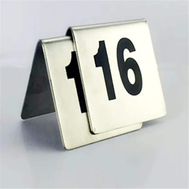 Stainless Steel Table Number Plate Double-sided Square Table Number Digital Card Number Plate Restaurant Hotel desk Number 1pcs
Stainless Steel Table Number Plate Double-sided Square Table Number Digital Card Number Plate Restaurant Hotel desk Number 1pcs