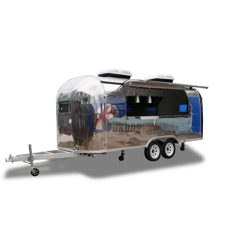 UKUNG 1st generation airstream trailer catering food truck mobile hot dog cart fast food caravan mobile coffee shop
UKUNG 1st generation airstream trailer catering food truck mobile hot dog cart fast food caravan mobile coffee shop