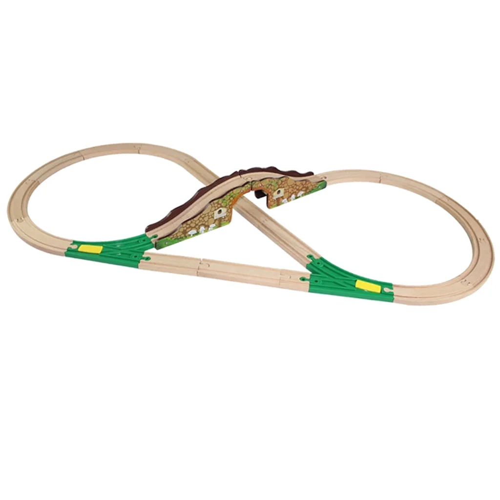 20pcs Wooden Train Track Expansion Set Toy Railway Building Pieces Accessories - Compatible with All Major Brands Bridge 20pcs Wooden Train Track Expansion Set Toy Railway Building Pieces Accessories - Compatible with All Major Brands Bridge