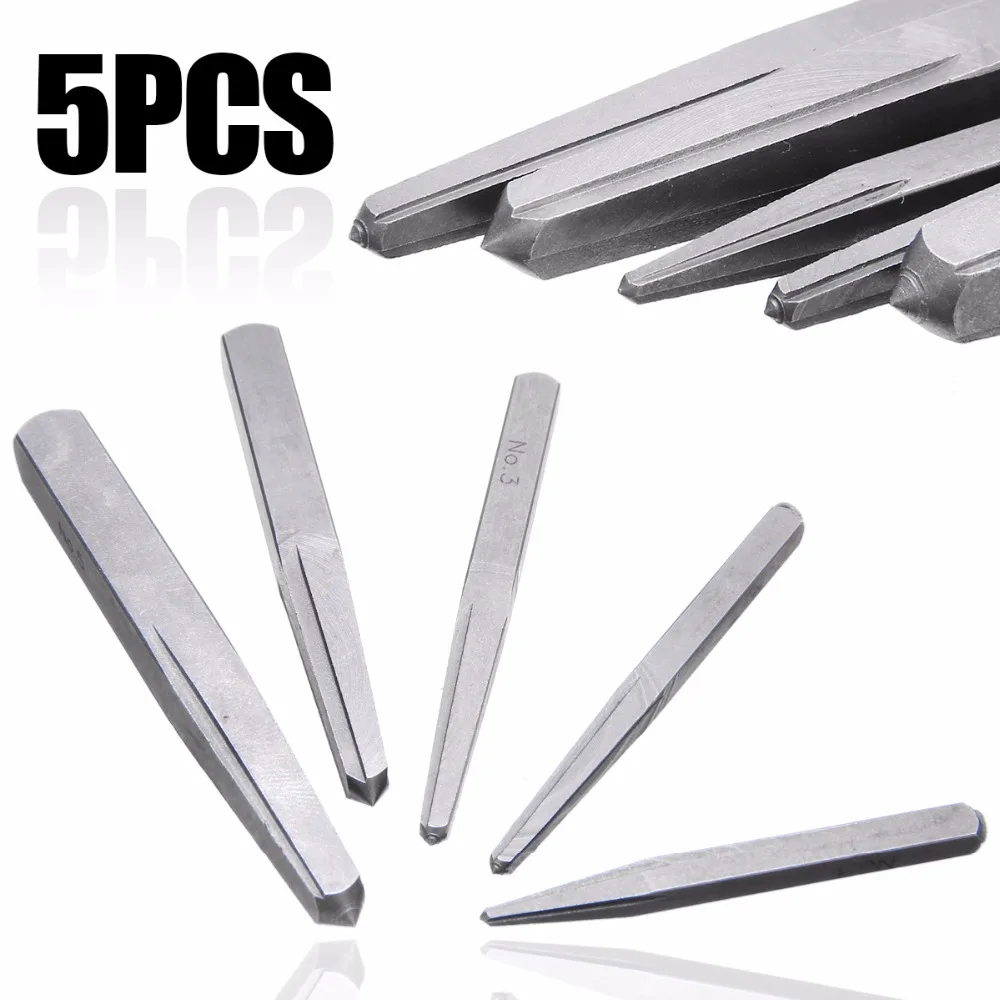 5Pcs Screw Extractor Practical Broken Screw Extractors Set Damaged Bolt Remover Easy Out Tool Set 3-18mm Drill Bits Mayitr
5Pcs Screw Extractor Practical Broken Screw Extractors Set Damaged Bolt Remover Easy Out Tool Set 3-18mm Drill Bits Mayitr