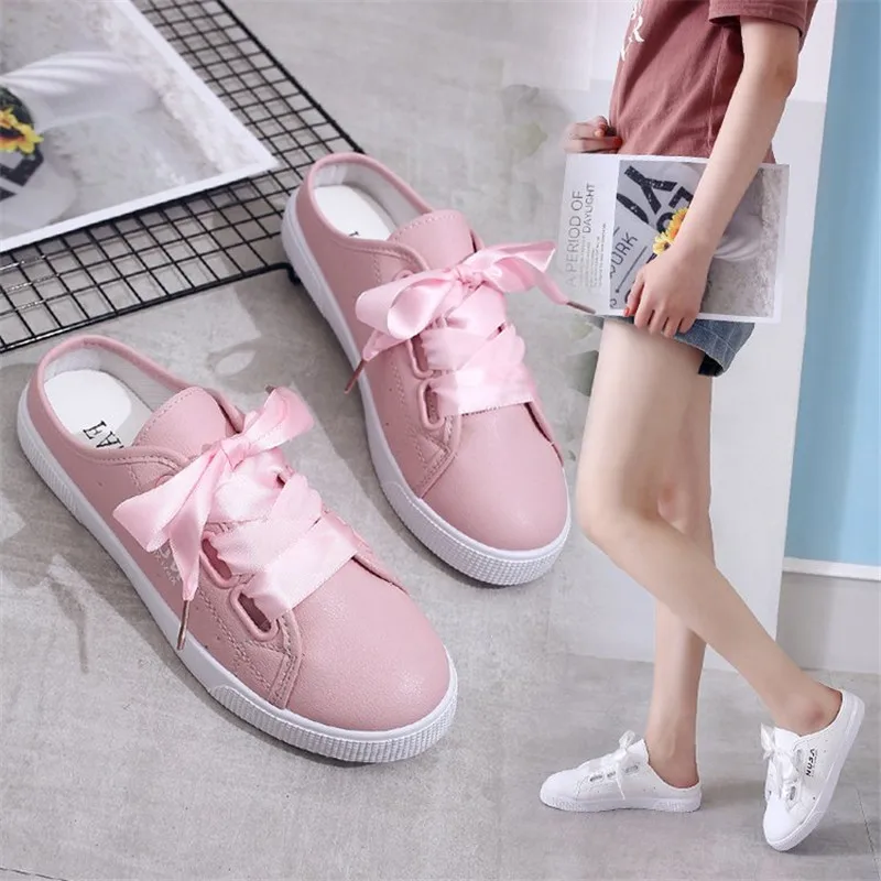 2019 New Fashion Women Shoes Spring & Autumn Casual Lace-Up Slip On Slippers PU Flats Shoes Women Sneakers Shoes XWF694
2019 New Fashion Women Shoes Spring & Autumn Casual Lace-Up Slip On Slippers PU Flats Shoes Women Sneakers Shoes XWF694