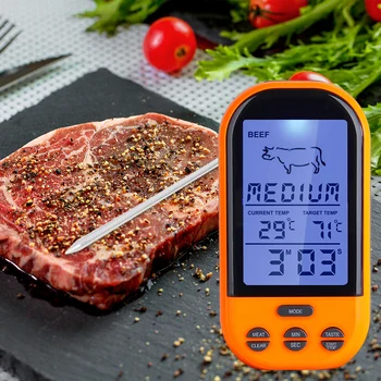 Wireless Remote Oven And Grill Meat Steak Cooking Remote Kitchen Thermometer And Timer With Probe Digital BBQ Thermometer Timer
Wireless Remote Oven And Grill Meat Steak Cooking Remote Kitchen Thermometer And Timer With Probe Digital BBQ Thermometer Timer