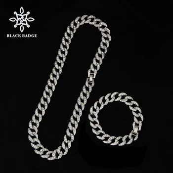 13mm Miami Link Chain Necklace Men Rhinestone Shiny Ice Out Cuban Bracelet Gold Color Choker Necklace Set Hip Hop Jewelry
13mm Miami Link Chain Necklace Men Rhinestone Shiny Ice Out Cuban Bracelet Gold Color Choker Necklace Set Hip Hop Jewelry