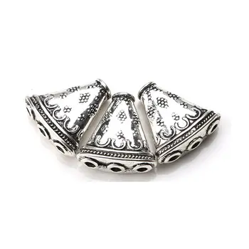 10pcs/lot 23*23*8mm Vintage Embossing Cone End Caps Antique Silver Color Connector for Necklace Jewelry Making Craft
10pcs/lot 23*23*8mm Vintage Embossing Cone End Caps Antique Silver Color Connector for Necklace Jewelry Making Craft