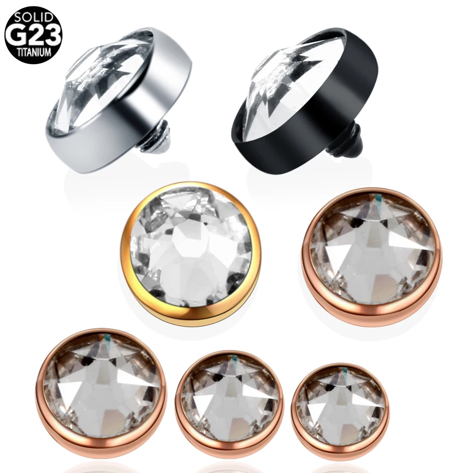 1PC G23 Titanium Micro Dermal Anchor Top Round Clear Gem Skin Diver Implant Jewelled Piercing Hide Rings Attachment Body Jewelry
1PC G23 Titanium Micro Dermal Anchor Top Round Clear Gem Skin Diver Implant Jewelled Piercing Hide Rings Attachment Body Jewelry