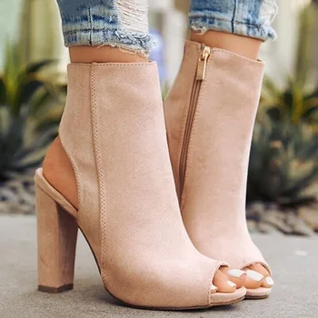Summer Women Sexy Pumps Suede High Heels Sandals Slingback Zip Ankle Boots woman heel shoes Zapatos Mujer Open Toe Square heel
Summer Women Sexy Pumps Suede High Heels Sandals Slingback Zip Ankle Boots woman heel shoes Zapatos Mujer Open Toe Square heel