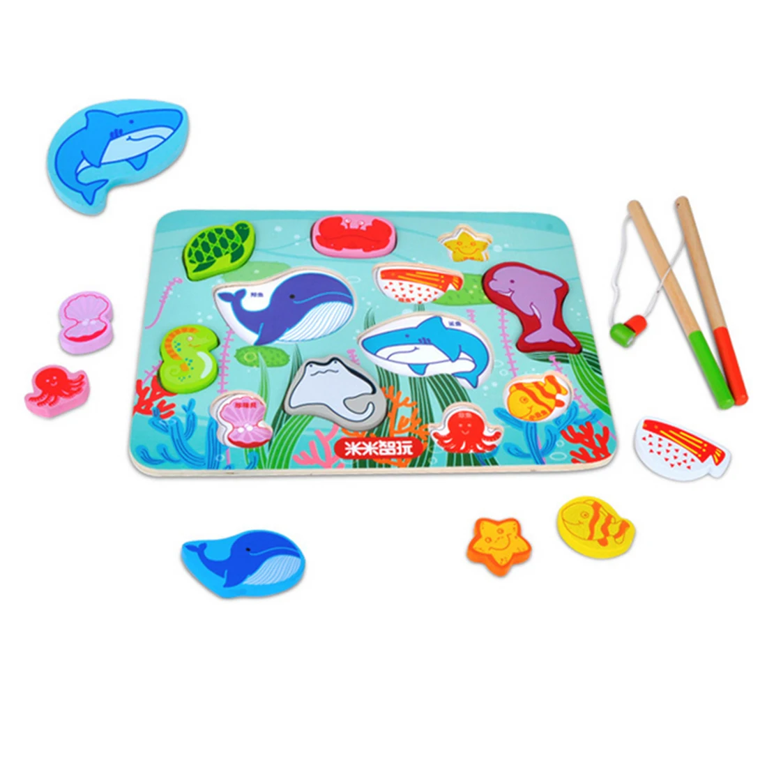 Free Shipping Solid Wood Children Magnetic Fishing Toy Early Development And Education Toy Games For Children - Colorful
Free Shipping Solid Wood Children Magnetic Fishing Toy Early Development And Education Toy Games For Children - Colorful