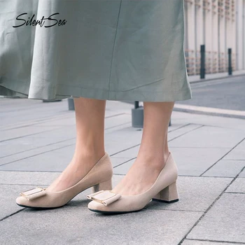 Silentsea Women Pumps Ladies Single Shoes Fashion Solid Pointed Toe Slip-on Causal Heels Single Shoes Thick Heel Women Shoes
Silentsea Women Pumps Ladies Single Shoes Fashion Solid Pointed Toe Slip-on Causal Heels Single Shoes Thick Heel Women Shoes