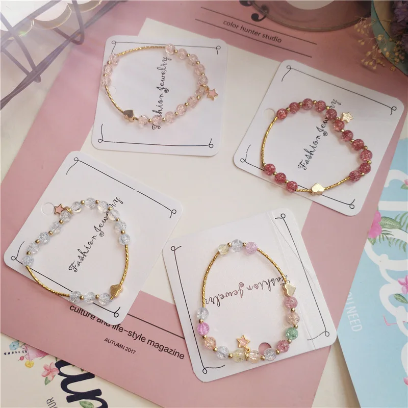 New Sweet Style Women Popcorn Crystal Beaded Bracelet Star Pattern Colorful Female Bracelet Fashion Jewelry Girl
New Sweet Style Women Popcorn Crystal Beaded Bracelet Star Pattern Colorful Female Bracelet Fashion Jewelry Girl