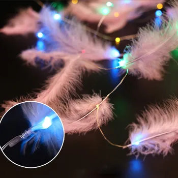 2019 100LEDs Feather Fairy String Lights Handmade remote control for Room Wedding Party Decor USB led string lights 10* 
2019 100LEDs Feather Fairy String Lights Handmade remote control for Room Wedding Party Decor USB led string lights 10*